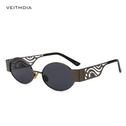 2019 Винтаж солнцезащитные очки в стиле ретро, стимпанк Для женщин Брендовая Дизайнерская обувь очки небольшой овальный lentes-де-сол женщин UV400