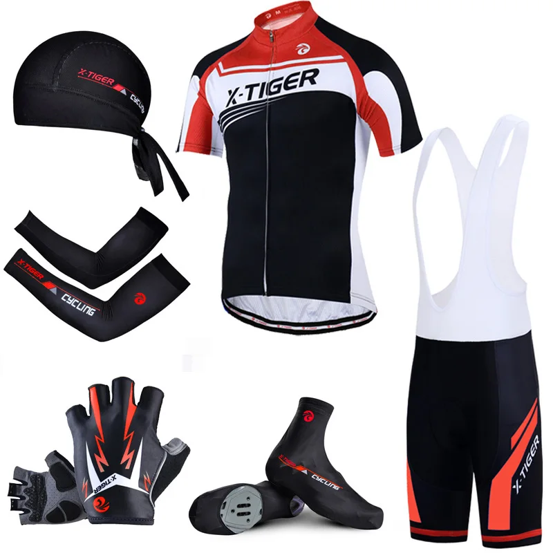 Большой летний комплект для велоспорта X Tiger 100% полиэстер MTB одежда гонок Maillot Ropa