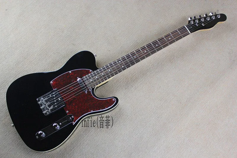 Лидер продаж теле черная голова палисандр гриф черный Электрогитары Telecaster 6