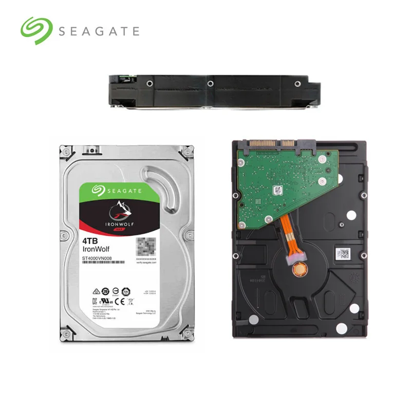  Seagate 4 TB IronWolf SATA 30 disco duro para PC de escritorio música 64 MB caché 6 Gb/s 5900 RPM d
