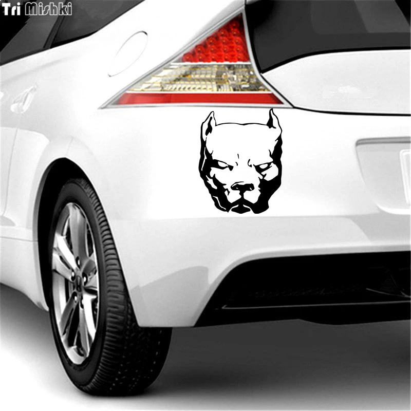 Tri Mishki HZX060 18.8*15см 50*40см опасная собака питбуль наклейки на авто виниловые мотоцикл