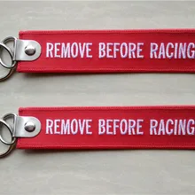 Удалить перед гоночным багажная бирка молния тянуть тканый вышитый брелок