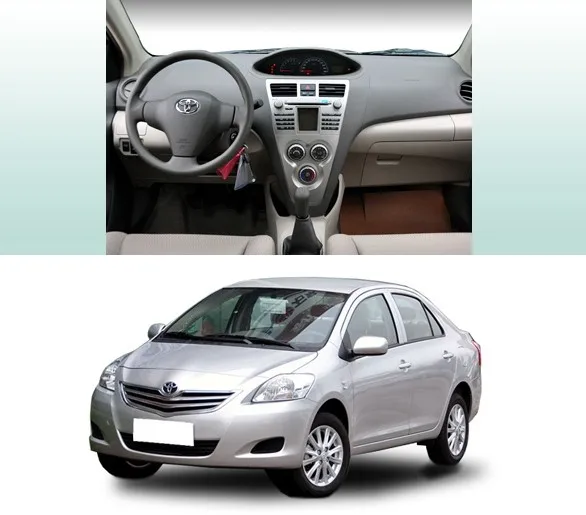 AHHDMCL автомобиля облицовка стерео радио аудио Панель навигации рамка для Toyota Vios 2007 2008 2009 2010 2011 2012 2013