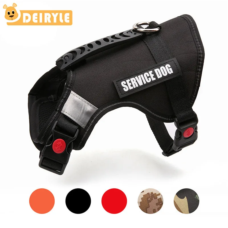 

Durable Dog Vest Harness Soft Padded Vest Strap Service Dog Pet Harness Reflective For Medium Large Dogs