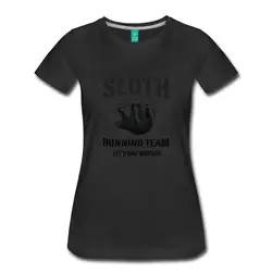 Лень Runninger команды Для женщин футболка Новое поступление 2017 года Для женщин Веселые бренда дешевые футболки оптовая Дамская футболки