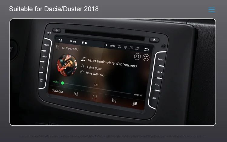 Clearance Isudar 1 Din Auto Radio Android 9 For Dacia/Sandero/Duster/Renault/Captur/Lada/Xray 2/Logan 2 Car Multimedia Player GPS DSP DVR 7