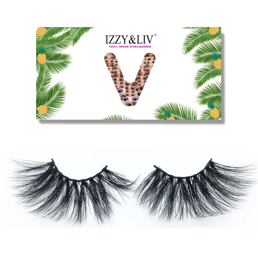 IZZY & LIV настоящая норка ресницы 3D высокое качество ручная работа 25 мм густые