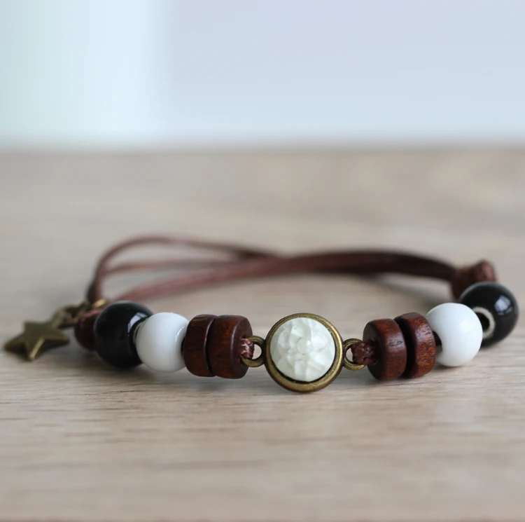 

National Wind Restoring Ancient Ways Is The High Temperature Glaze Ceramic Handmade Trinkets Women's Fashion Bracelets #1621