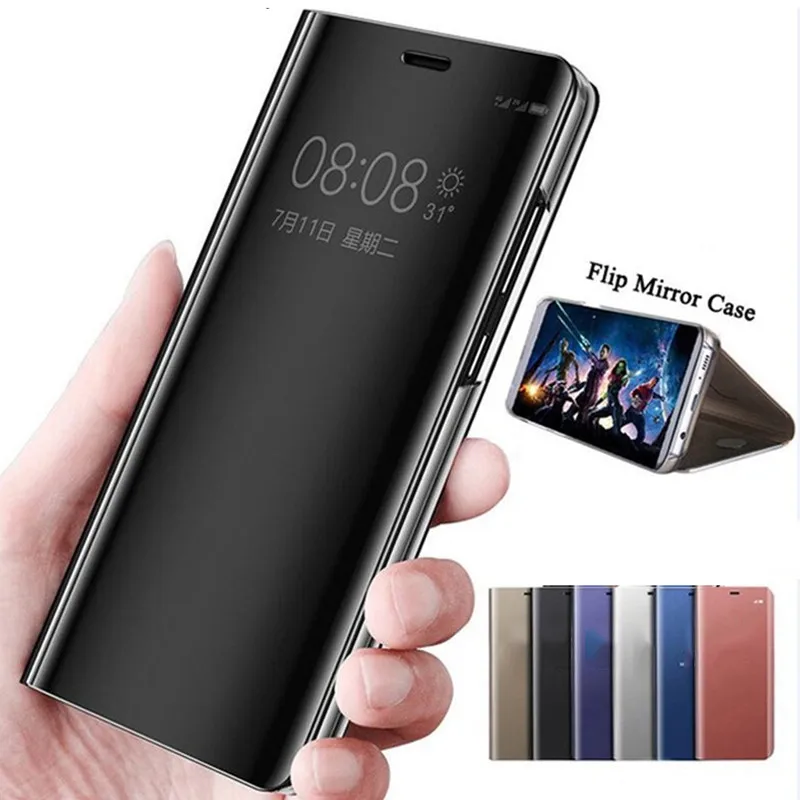 

For Asus Zenfone 6 Case Clear Smart View Leather 360 Flip Stand Cover Case For Zenfone 6 ZS630KL 6Z Cases Shockproof Funda Shell