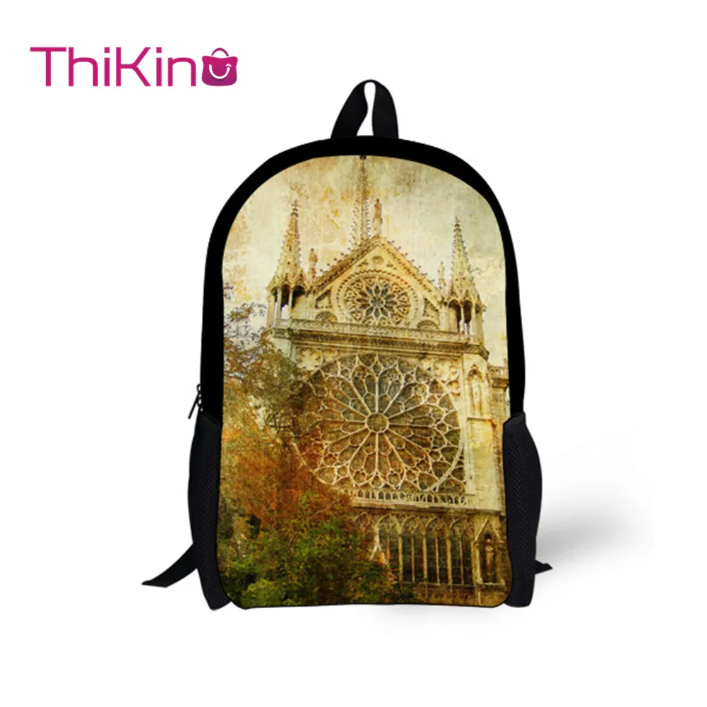 

Thikin 2019 Historic Sites Schoolbag for Teenagers Young Girls Fashion Backpack Preschool Shoulder Bag for pupil