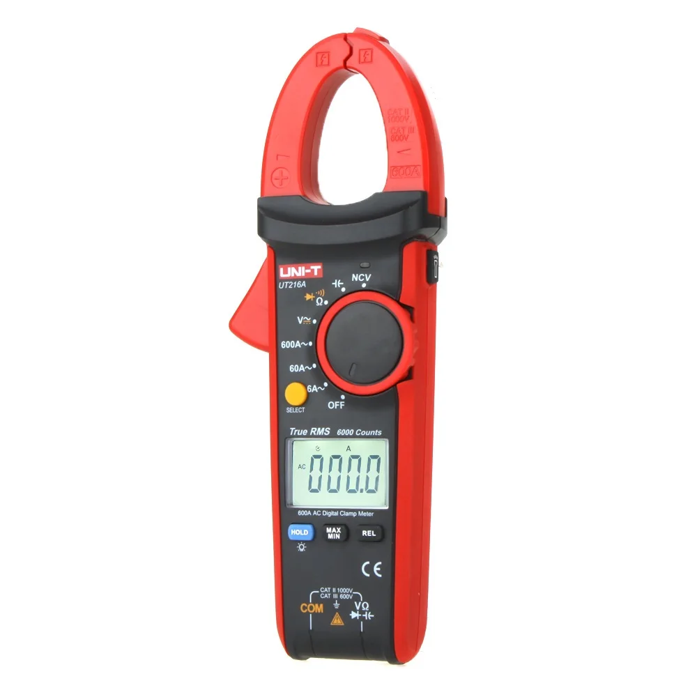 

Mini True RMS Digital Clamp Meters UNI-T UT216A Auto Range 600A Multimeters AC Voltage Current Tongs Testers Diagnostic-tools