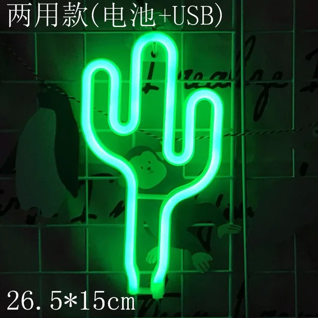 Fashion Colorful Neon Green Led Neon Sign Light Holiday Xmas Party