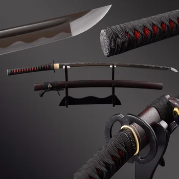 

Brandon Swords Decorative Traditional Handcraft Full Tang KATANA Sword High Carbon Steel Samurai Sword Brass Dragon Menuki