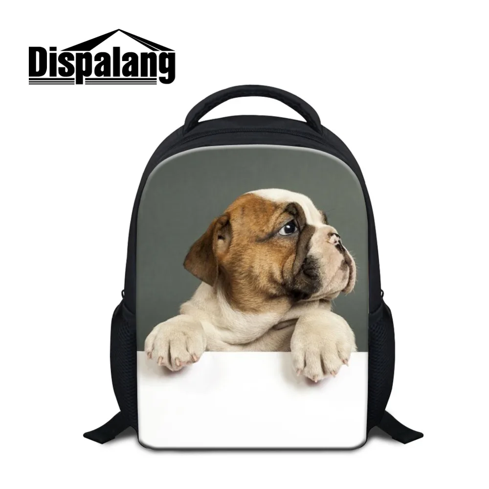 

Amazing Prints Bulldog Image on Small Backpack for Children Cute Kids Schoolbag Fashion Daily School Bags for Baby 2-7 Years Old