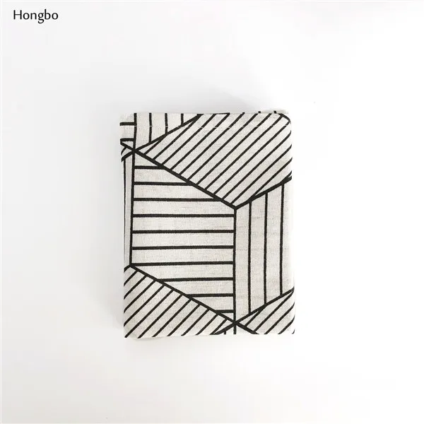 18 Hongbo, 1 шт., хлопковые салфетки в клетку, японский модный стиль, тканевые коврики для стола, салфетки, простой дизайн, посуда, кухонный инструмент - Цвет: 18