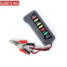 Tirol 12 вольт светодиодный тестер батареи и генератора с 6 светодиодный дисплей для автомобилей и грузовиков цифровой 12 В тестер батареи 12 В