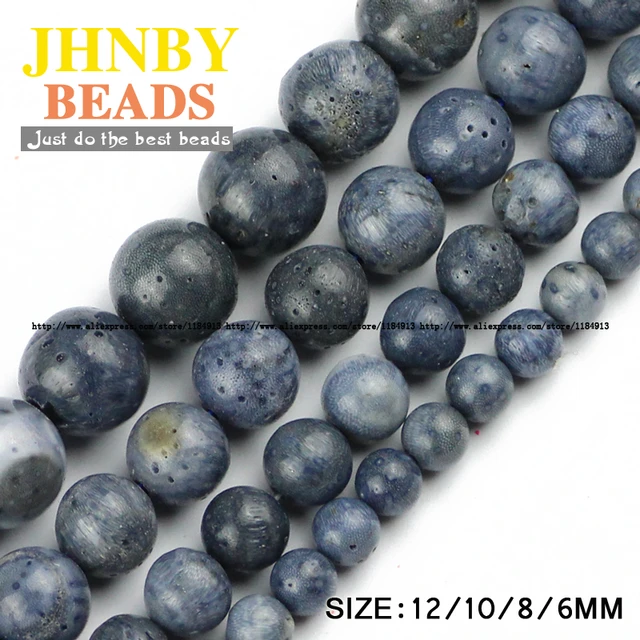 4/6/8/10mm Natural Stone Beads Black Lava Hematite Stone Loose Round Beads  For Jewelry Accessories Making Bracelet 15