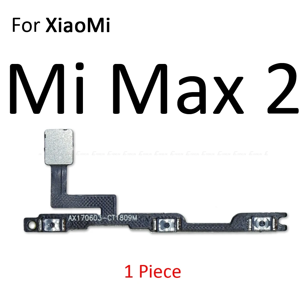Новинка для Xiaomi Mi 6 5 5C 5S Plus 4 4C 4i 4S Mix 2S Max 3 2 Кнопка включения/выключения питания Кнопка громкости гибкий кабель - Цвет: For Xiaomi Mi Max 2