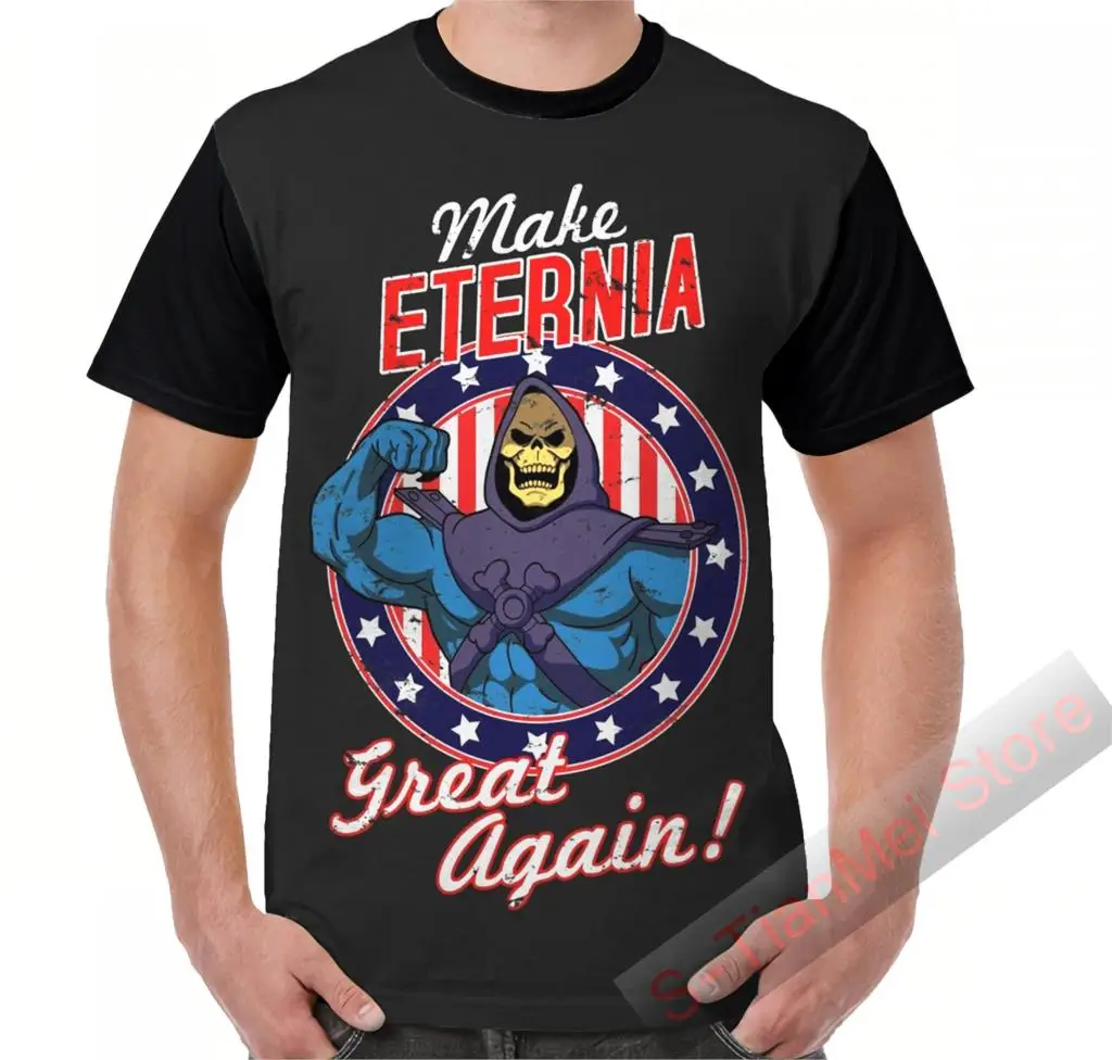 Летняя футболка с графическим рисунком мужские топы футболки MAKE ETERNIA GREAT AGAIN