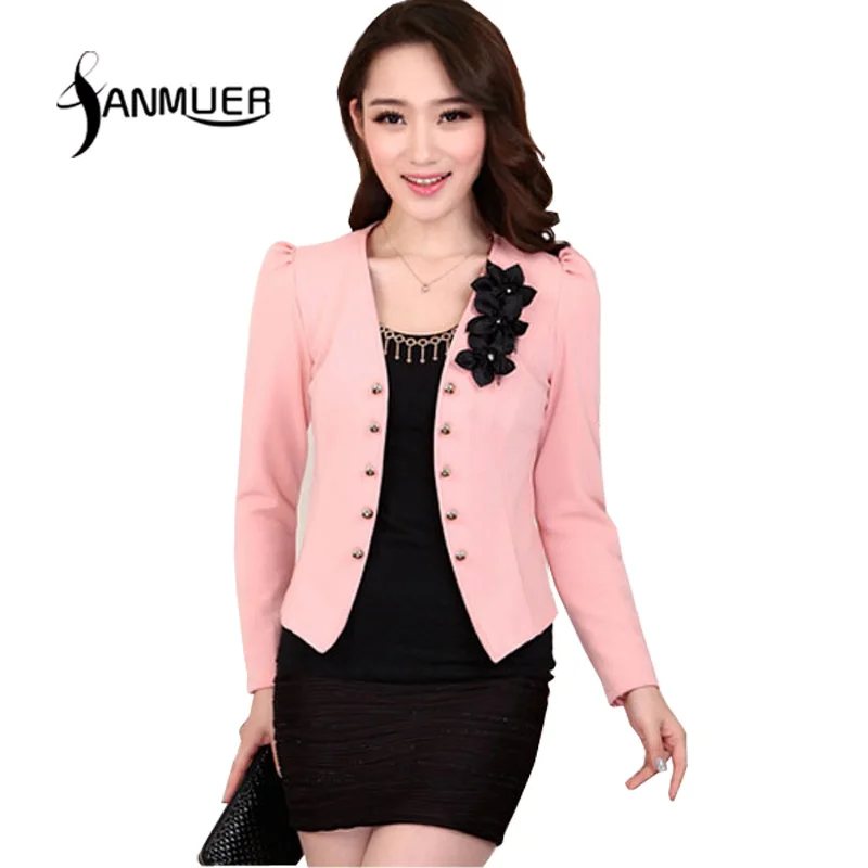 Goede Lente Jas Vrouwen 2018 Mode Slanke Witte Jas Lange Mouwen Single Button Slim Bomber Jas Vrouwen Jas Feminina Plus size