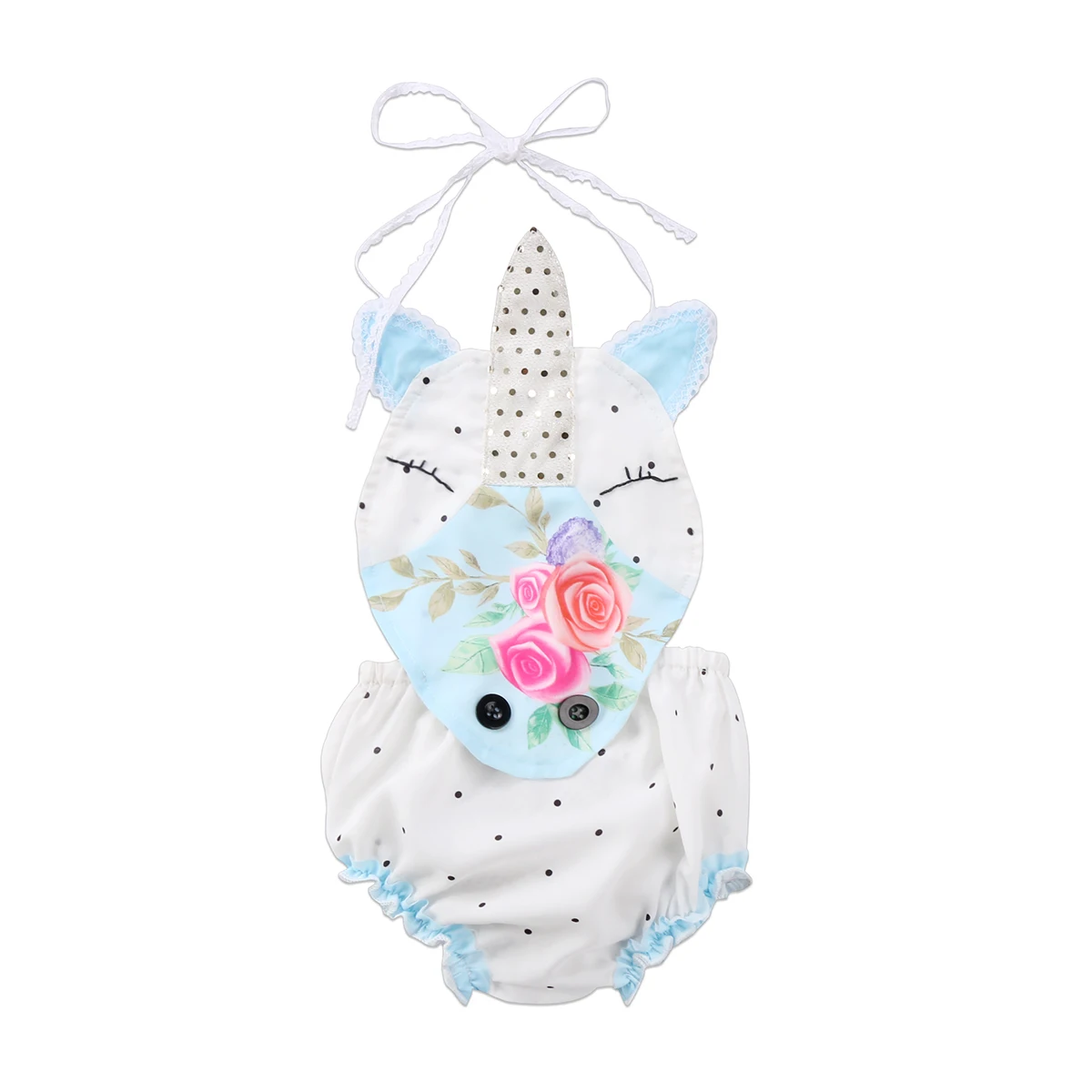

Cute Baby girls Clothes cartoon unicorn Newborn birthday Clothes Baby Rompers sleeveless Baby girl Jumpsuit summer girl clothing