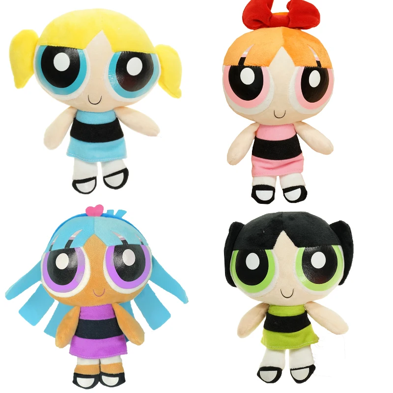 FGHGF ТВ фильм Powerpuff Girls Bubbles Blossom Buttercup плюшевые куклы мягкие игрушки для детей