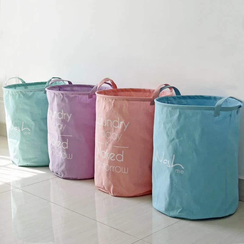 LASPERAL 34x45cm Dirty Clothes Bucket Storage Bucket Large Waterproof