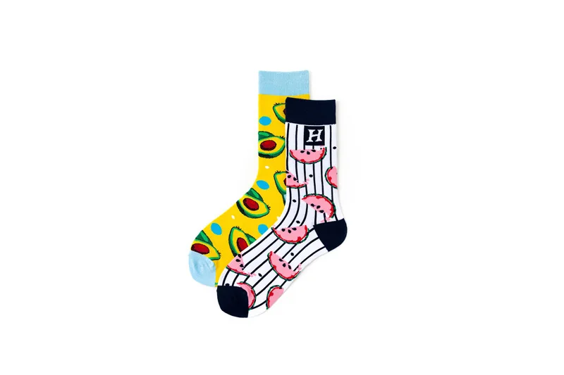 5 пар модные трендовые мужские носки хлопок Harajuku творческая пища Рисунок серии счастливые носки зима и осень подарки для мужчин 158