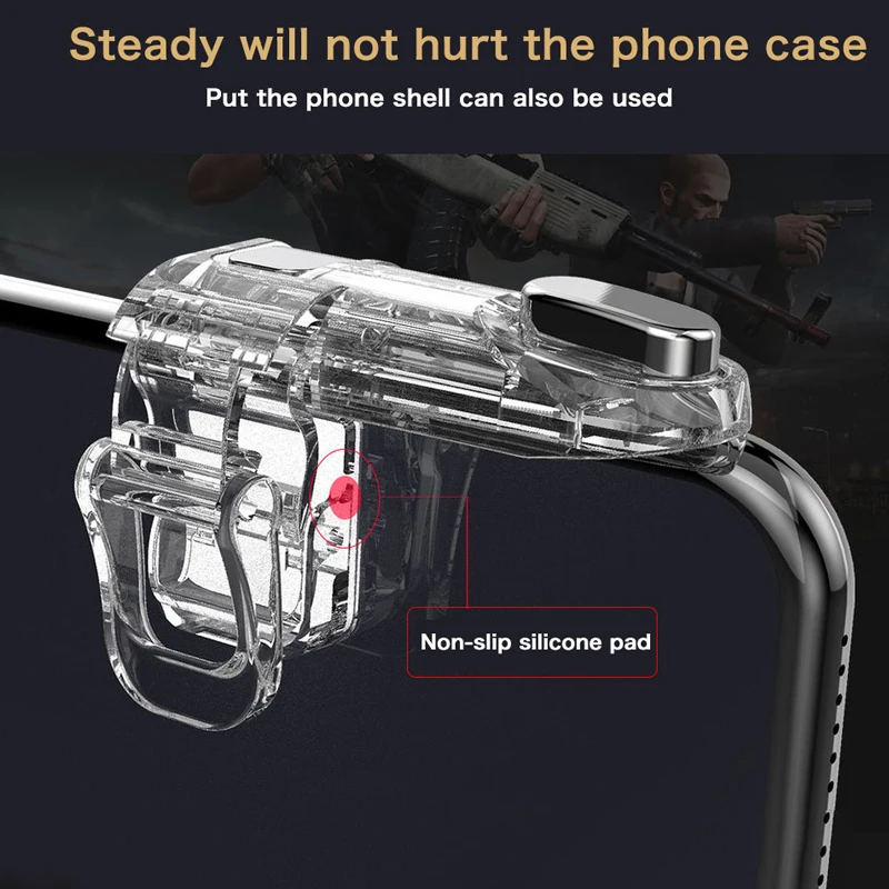 

Mini Gaming Trigger For PUBG Gamepad Mobile Control Shooting Game Fire Buttons L1 R1 for Android Iphone Joystick