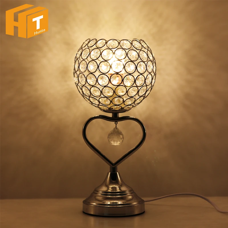 

New fashion AC110-240V Modern K9 Crystal Table Lamps For Bedroom,Living Room,Study,Office Modern Crysta Desk Lamp