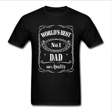 Worlds Best Dad Papa Birthday Gift Daddy Present Pappa Mens T Shirt Fathers Day T-Shirt Funny 100% Cotton Tee Plus Size Shirts