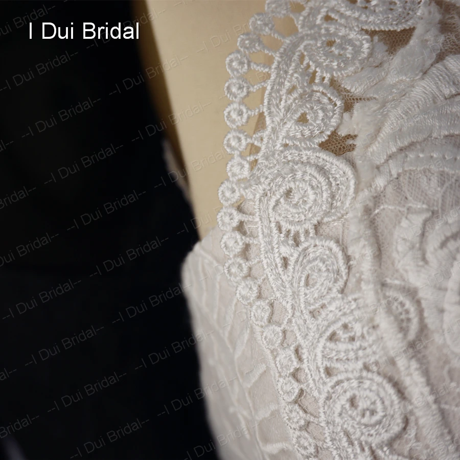 Кружева шифон Свадебные платья настоящая фотография Свадебное платье с поясом завод Индивидуальный заказ ELS0006