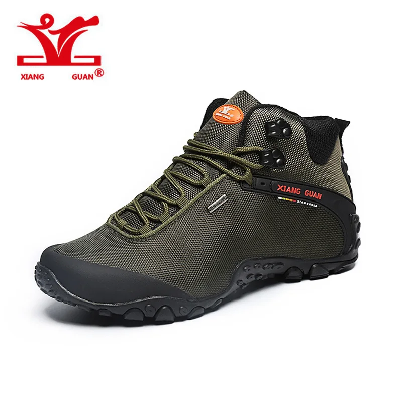 

XIANGGUAN 2017 NEW Suede Mountain male Climbing Camping Shoes Hiking Boots Outdoor Sneakers Trekking Walking Waterproof Shoes