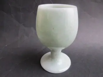 

Exquisite White Chinese handwork Jade cup