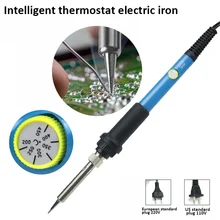Urijk 60 Вт 110 В 220 в сварочный паяльник с регулируемой температурой Электрический паяльник паяльная станция термокарандаш сварочный инструмент для ремонта