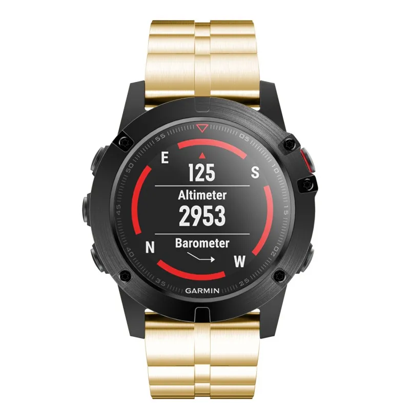 26 мм металлический сменный ремешок из нержавеющей стали для Garmin Fenix 5X Fenix 3 3HR Band Quick Release Fit ремешок для часов браслет