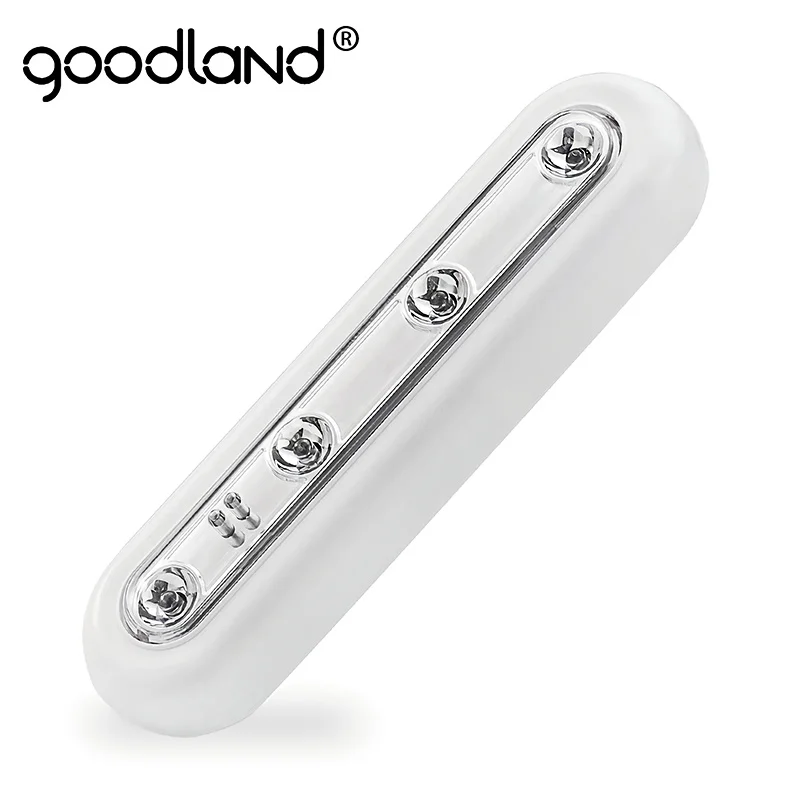 Светодиодный ночной Светильник Goodland 3 * AAA батарейки светодиодный сенсорный