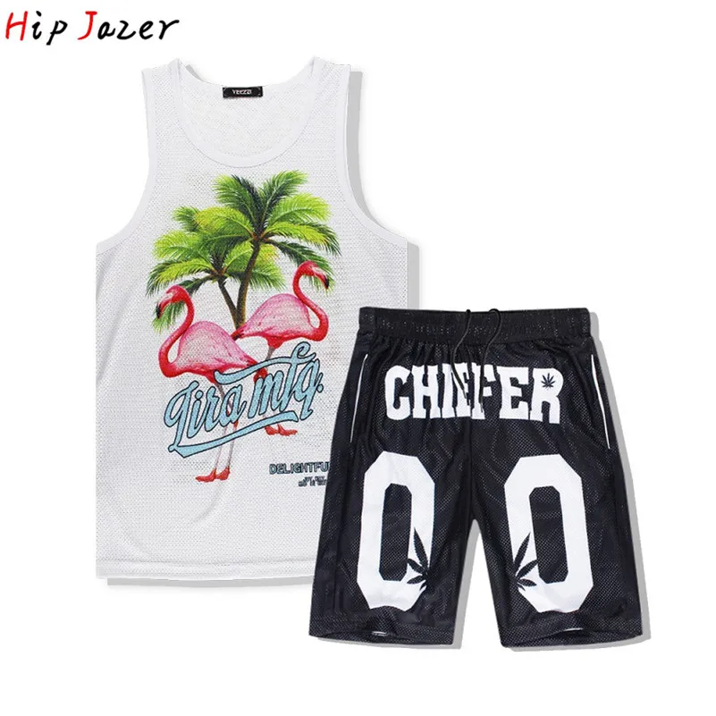 Мужские летние пляжные Гавайские рубашки в морском стиле с принтом, баскетбольные майки, топы, форменные шорты с карманом