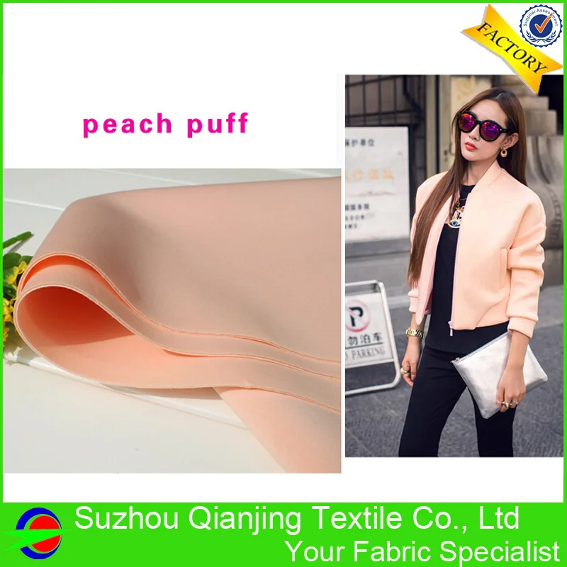 

Weft Knitted Spandex Stretch Neoprene Fabric For Sale for Coat Jacket