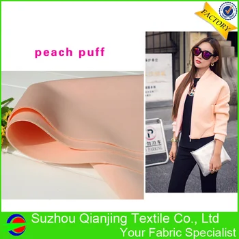

Weft Knitted Spandex Stretch Neoprene Fabric For Sale for Coat Jacket