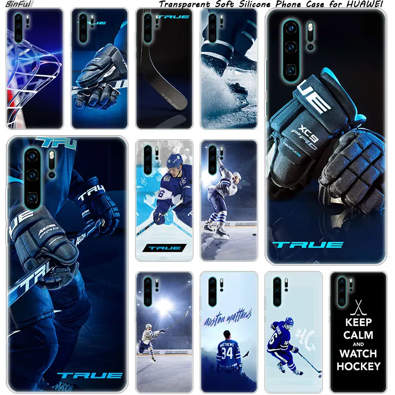 

Ice Hockey Rink sport Silicone Phone Case for Huawei P30 P20 Pro P10 P9 P8 Lite 2017 P Smart Z Plus 2019 NOVA 3 3i Fashion Cover