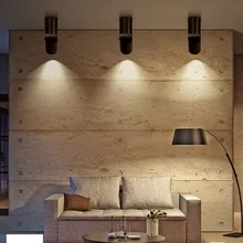 Поверхностного монтажа Точечный светильник для интерьера, 5 Вт, 7 Вт, отслеживание освещение СИД диммируемая 110 V-240 V Светодиодные пятно лампы faretto aled