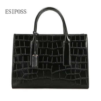 

2017 winter new stone pattern PU leather women messenger bag retro style women leather bag shoulder bag female totes bag handbag