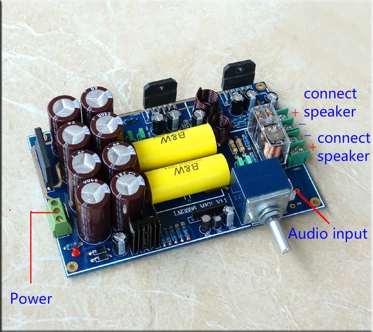 AIYIMA LM3886 усилитель мощности аудио Плата 2,0 каналов Топ компонент коллектор Плата усилителя DIY наборы 68Wx2