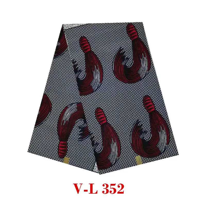 

2019 The lastest design 100% cotton wax african woman wax dutch block african print in fabric high quality V-L 352