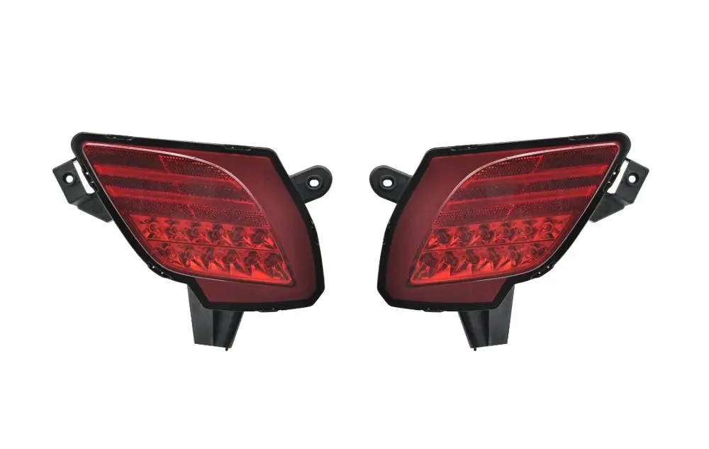 LED Rear Bumper Lamp for Mazda CX5 2013-,Function as Running Lamps& Brake Lights - Испускаемый цвет: Red