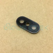 Черный/серебристый 1 шт. задний объектив камеры стеклянная крышка с рамкой держатель для iPhone X ремонт