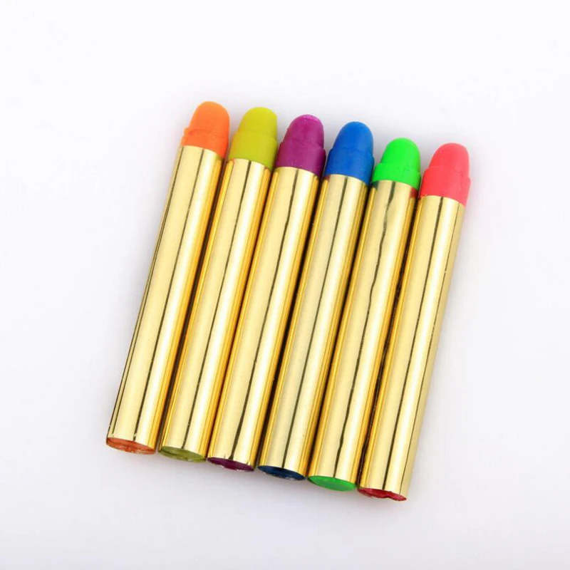 مصغرة هيئة الطلاء الطباشير اللؤلؤ النيون الفلورسنت حزب مهرجان ماكياج يواجه الطلاء الصباغ uv الوهج الطلاء 6 لون الجسم الفن مصغرة هيئة الطلاء الطباشير اللؤلؤ النيون الفلورسنت حزب مهرجان ماكياج يواجه الطلاء الصباغ uv الوهج الطلاء 6 لون الجسم الفن