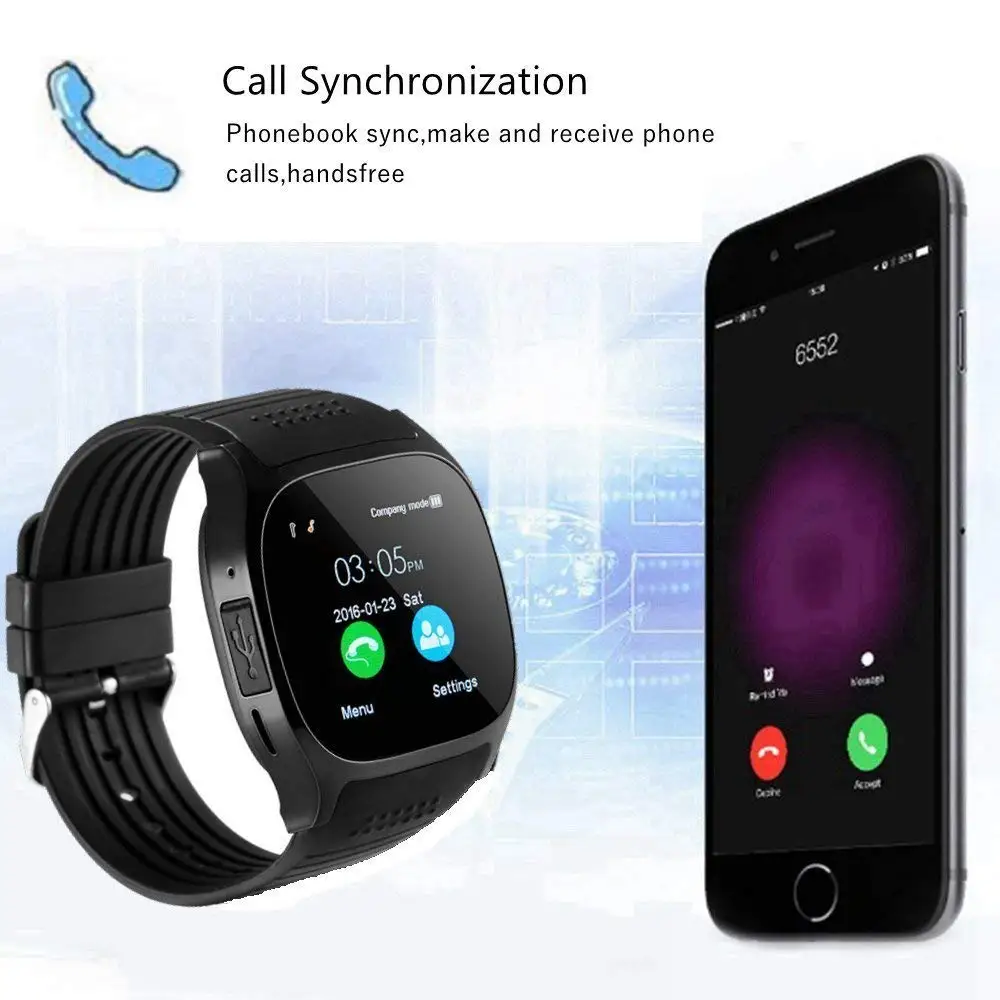 Для OPPO R7 R7s Plus A57 A77 A59s A37 L3 Bluetooth Смарт-часы телефон Поддержка 2G SIM TF карта Набор вызова фитнес-трекер умные часы