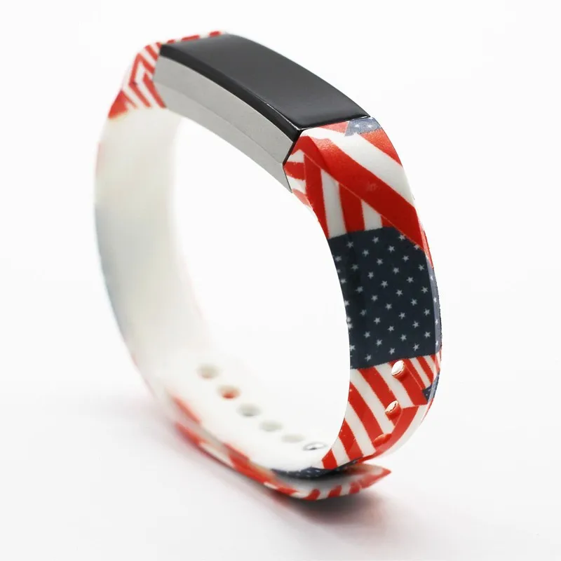 Patterns Large & Small Silicone Fitbit Alta Wristbands Sports Smart DIY Watch Bands Bracelet Strap Replacement in 20 Colors (32)